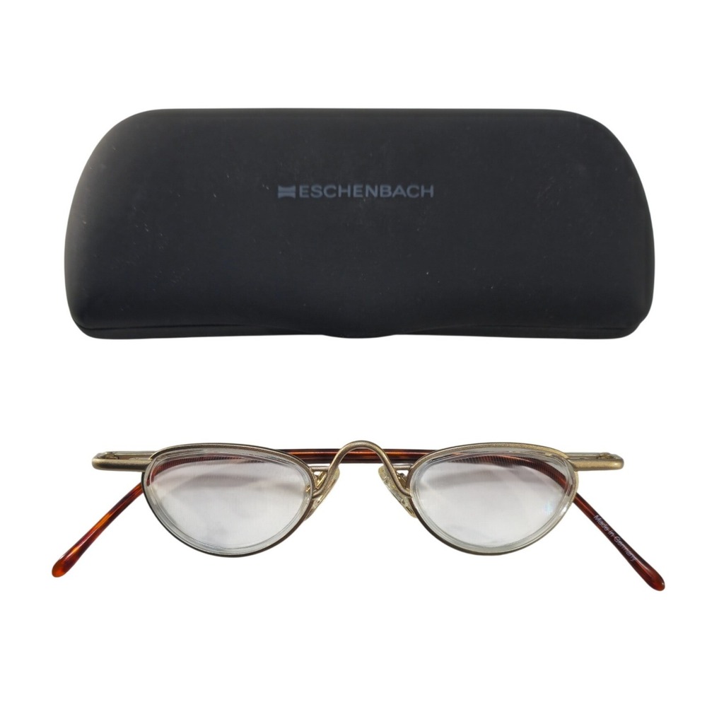 Eschenbach Noves Bino 1681-5D Low Vision Magnifying Glasses Germany Gld Tortoise